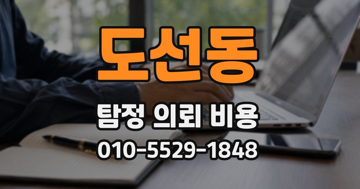 도선동 탐정 의뢰 비용