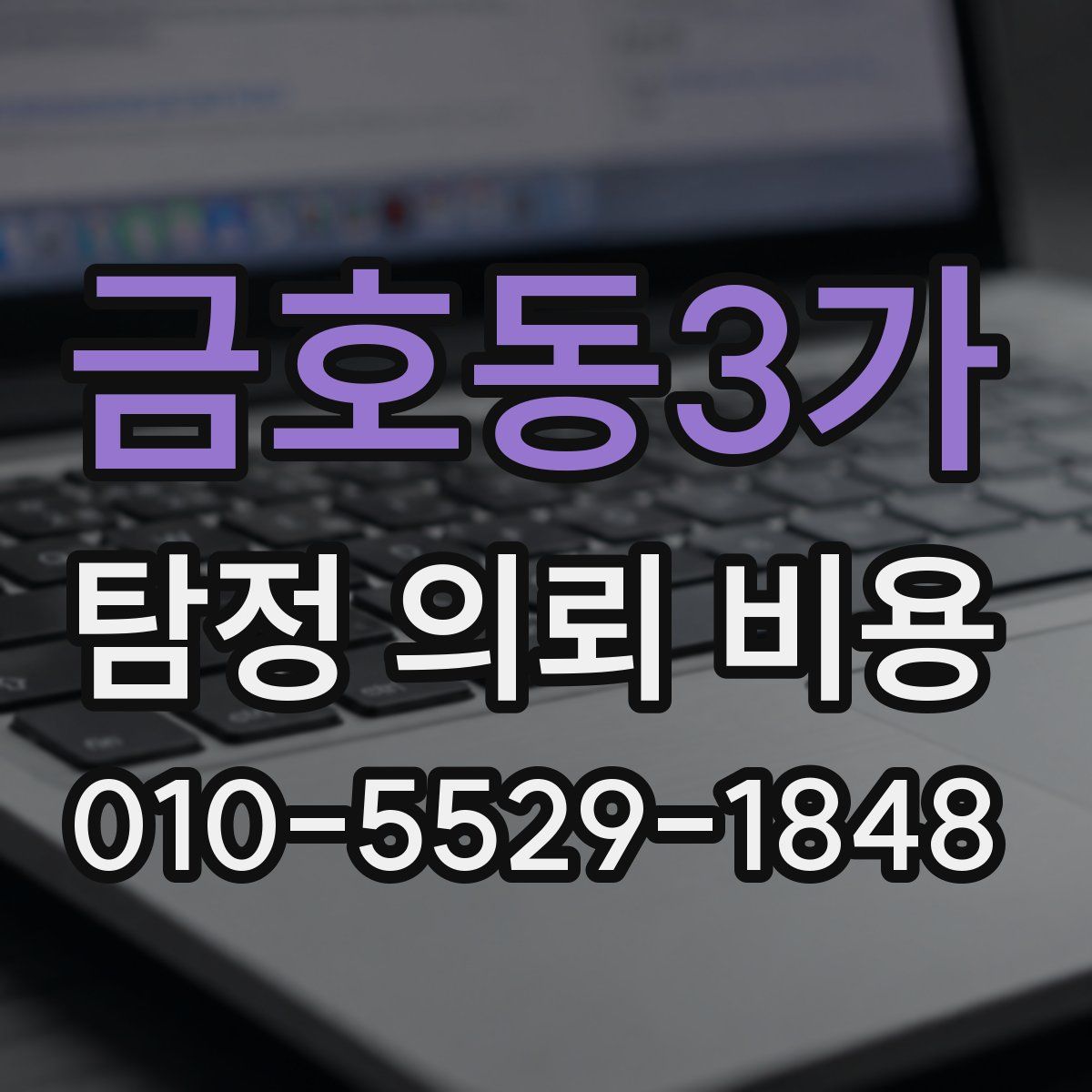 금호동3가 탐정 의뢰 비용