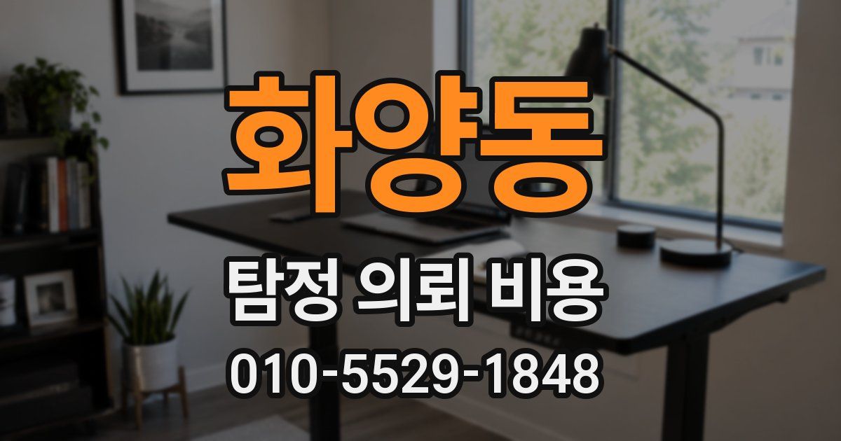 화양동 탐정 의뢰 비용