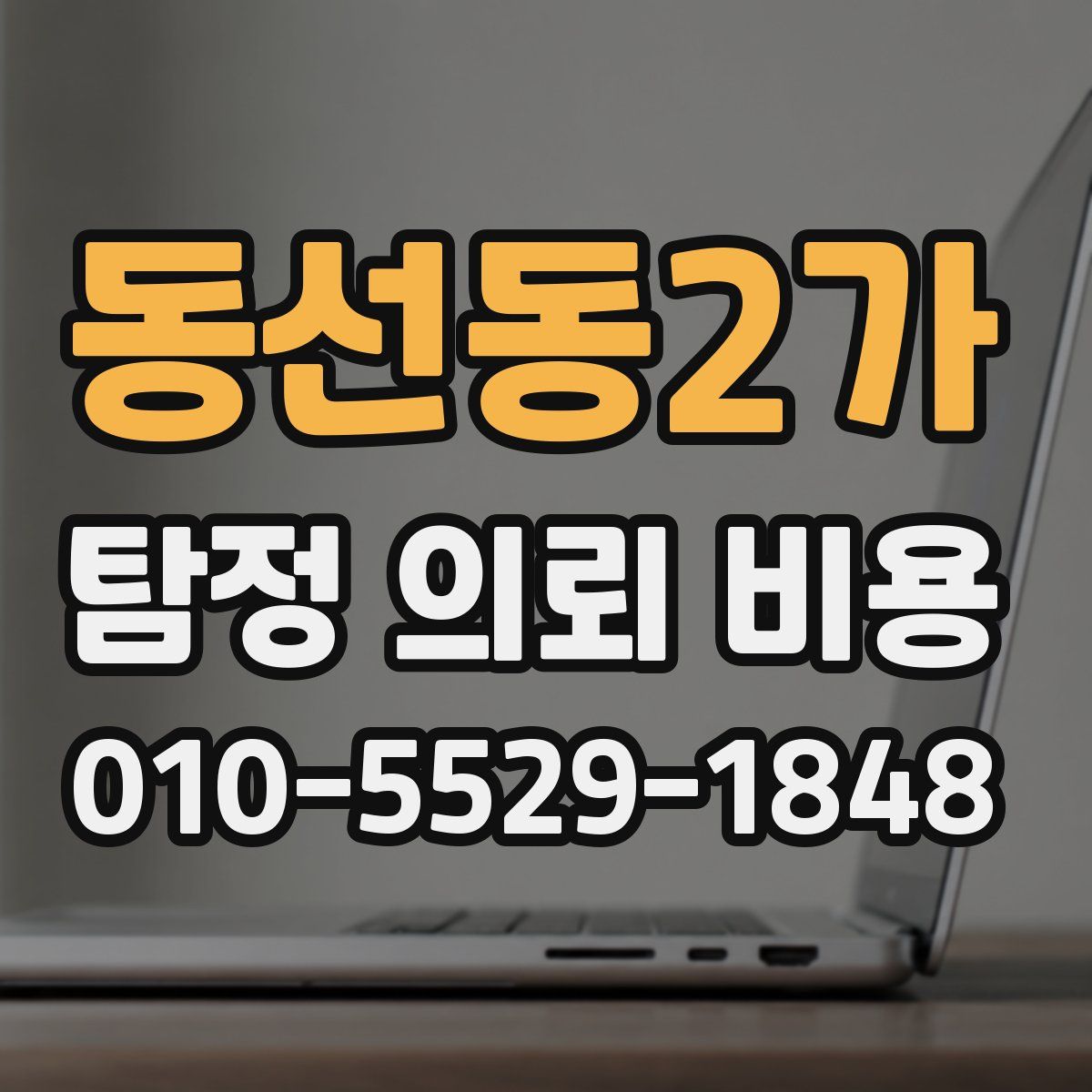 동선동2가 탐정 의뢰 비용