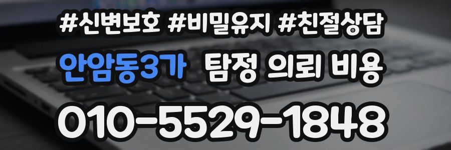 안암동3가 탐정 의뢰 비용