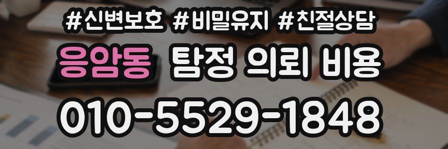 응암동 탐정 의뢰 비용
