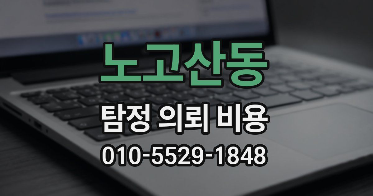 노고산동 탐정 의뢰 비용