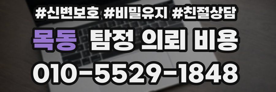 목동 탐정 의뢰 비용