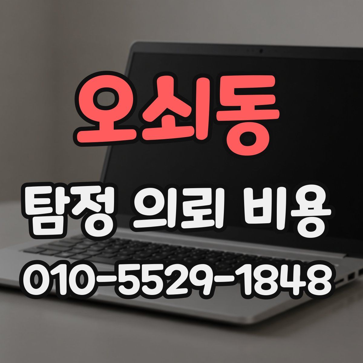 오쇠동 탐정 의뢰 비용