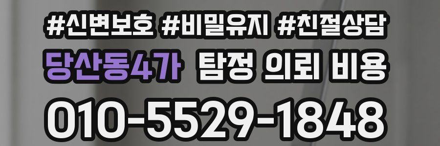 당산동4가 탐정 의뢰 비용