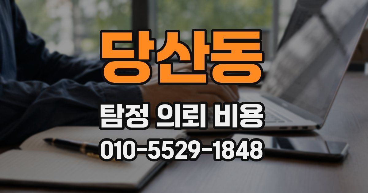 당산동 탐정 의뢰 비용