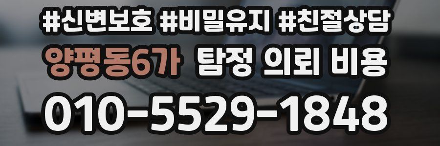 양평동6가 탐정 의뢰 비용