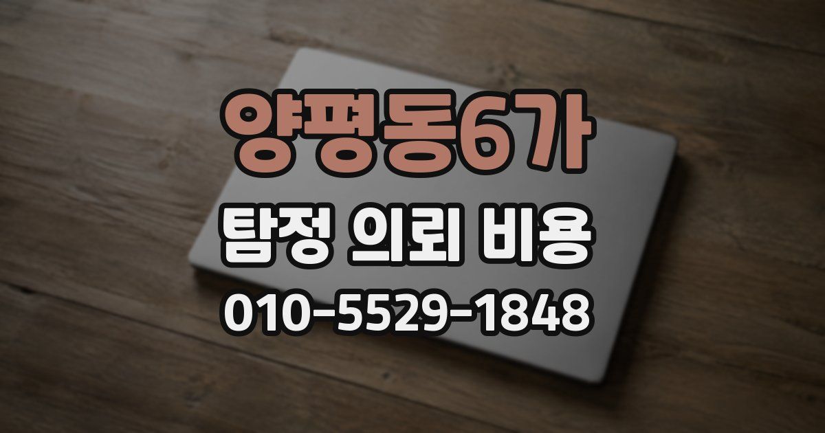 양평동6가 탐정 의뢰 비용