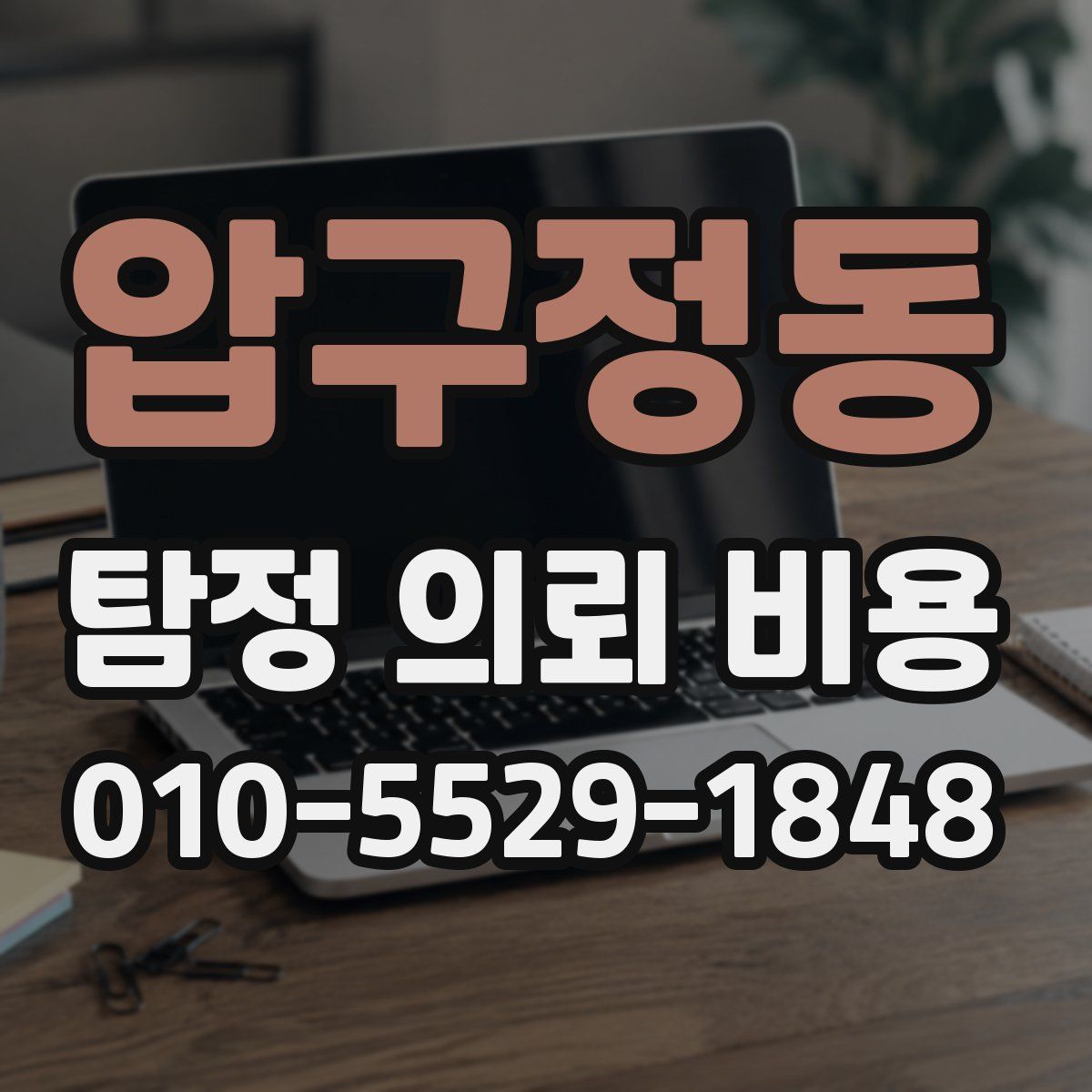 압구정동 탐정 의뢰 비용