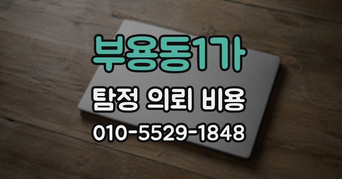 부용동1가 탐정 의뢰 비용
