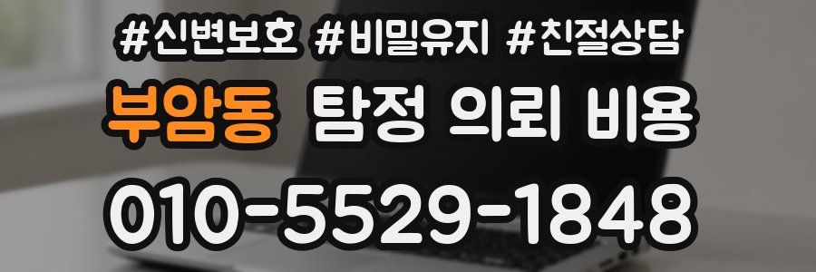 부암동 탐정 의뢰 비용