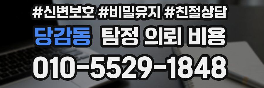 당감동 탐정 의뢰 비용