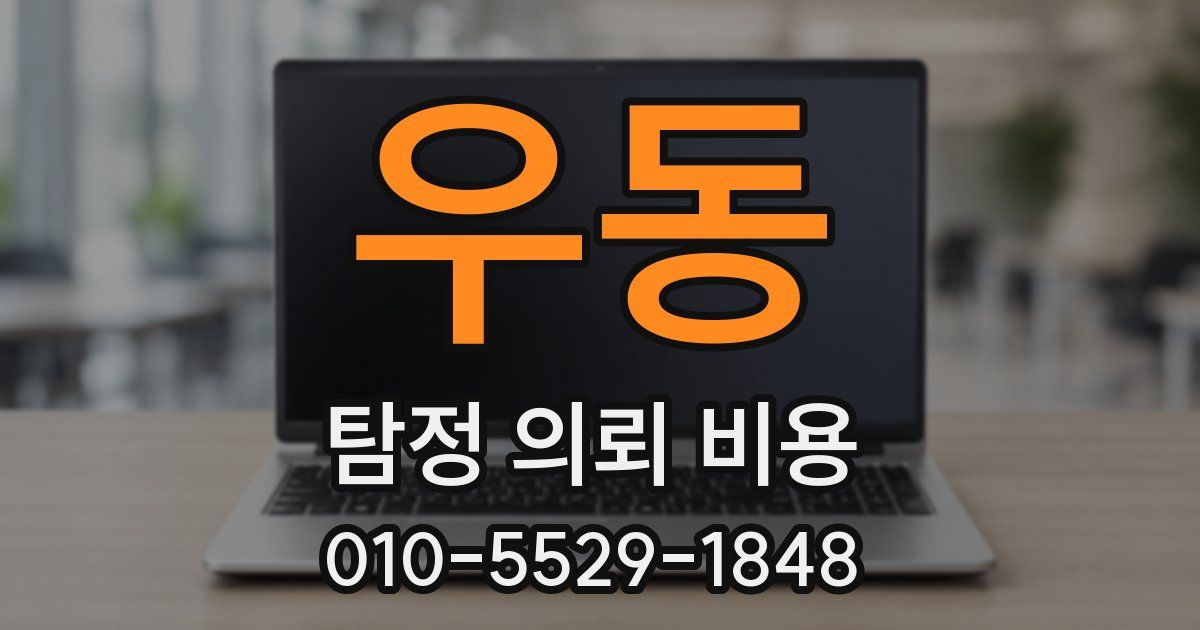 우동 탐정 의뢰 비용