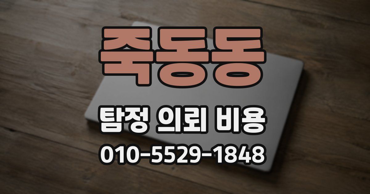 죽동동 탐정 의뢰 비용