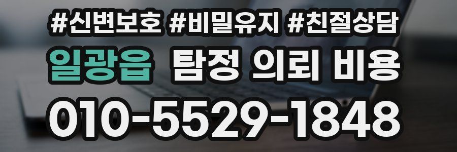 일광읍 탐정 의뢰 비용