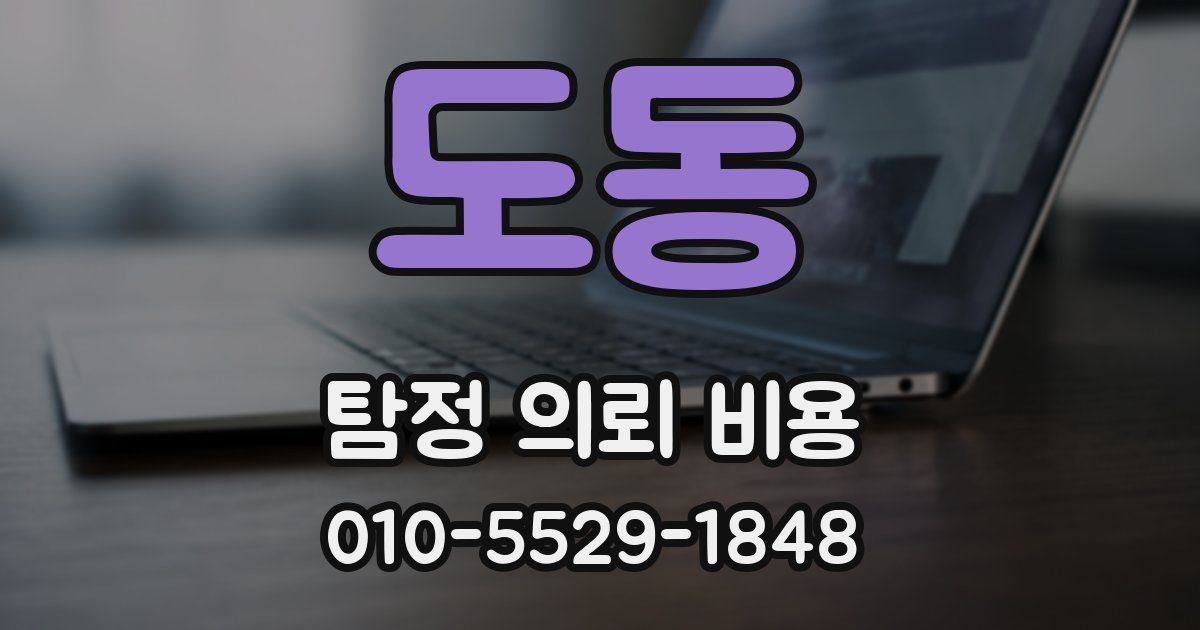 도동 탐정 의뢰 비용