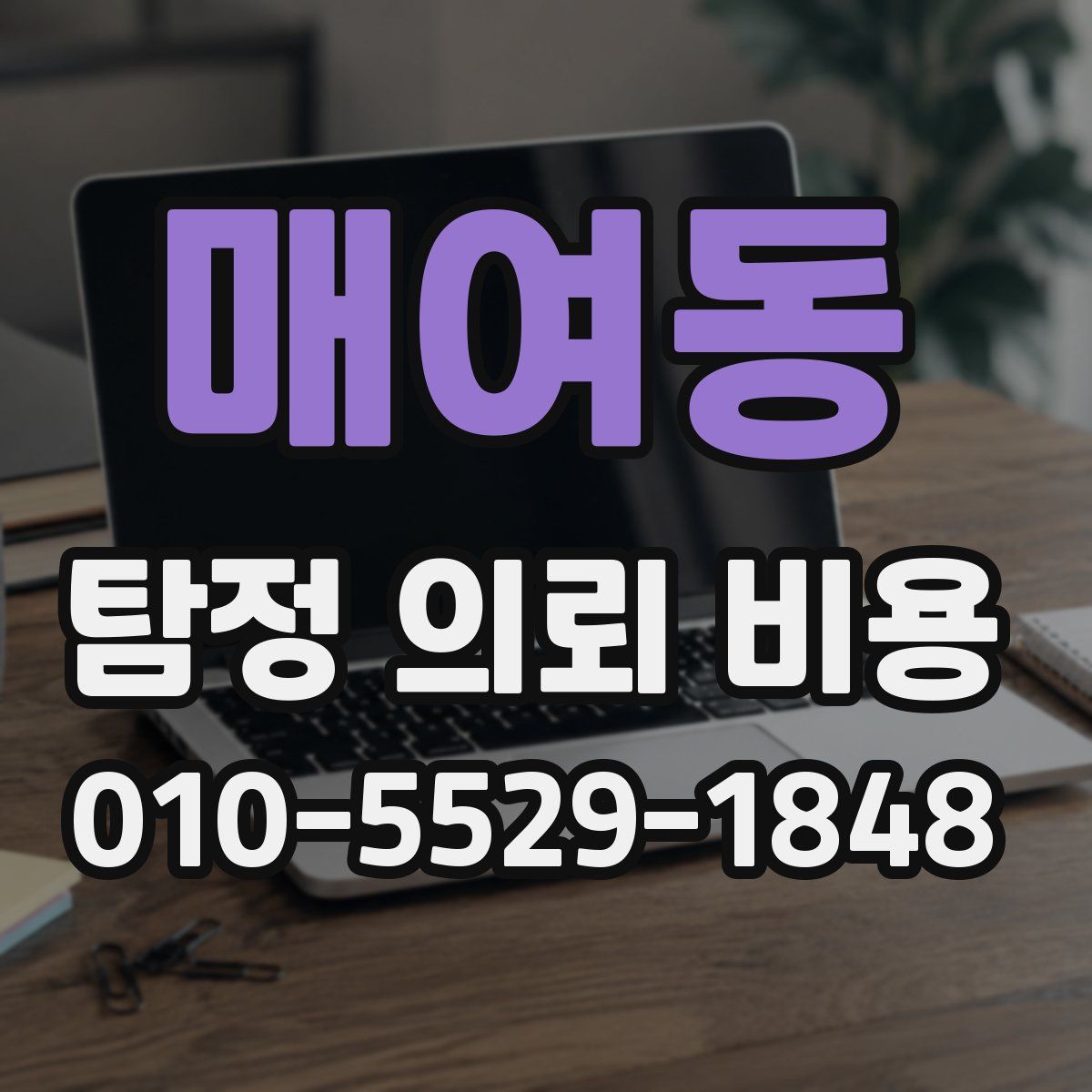 매여동 탐정 의뢰 비용