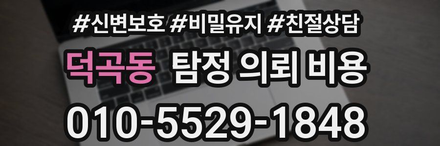 덕곡동 탐정 의뢰 비용