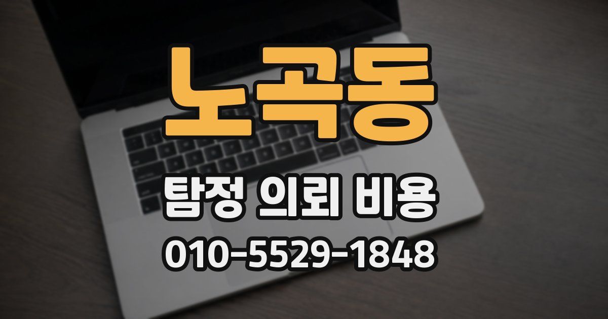 노곡동 탐정 의뢰 비용