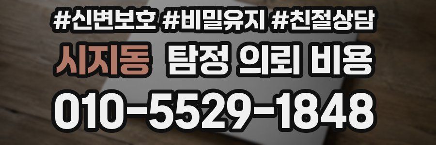 시지동 탐정 의뢰 비용