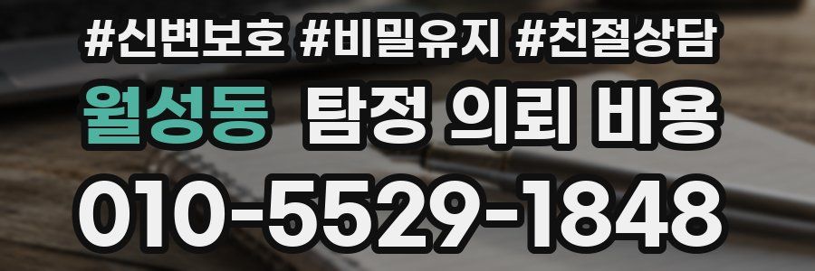 월성동 탐정 의뢰 비용