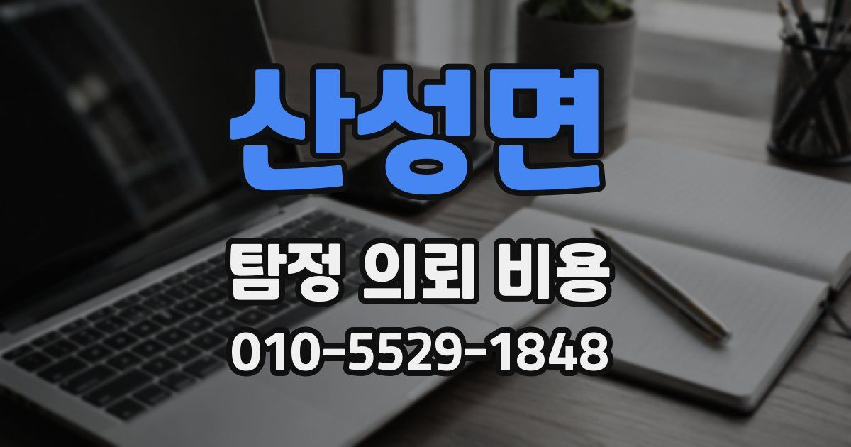 산성면 탐정 의뢰 비용