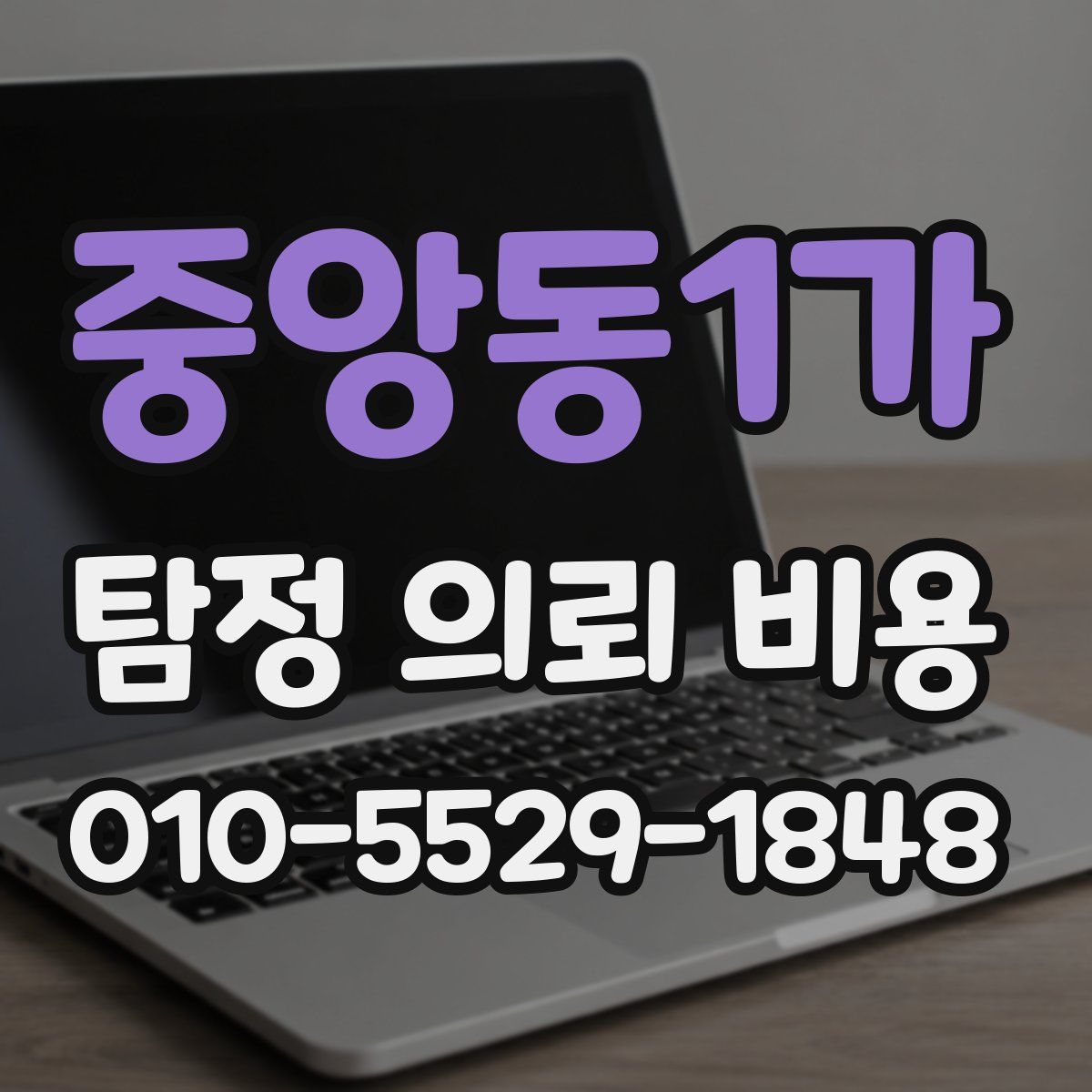 중앙동1가 탐정 의뢰 비용