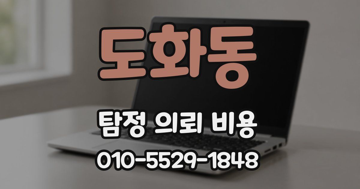 도화동 탐정 의뢰 비용
