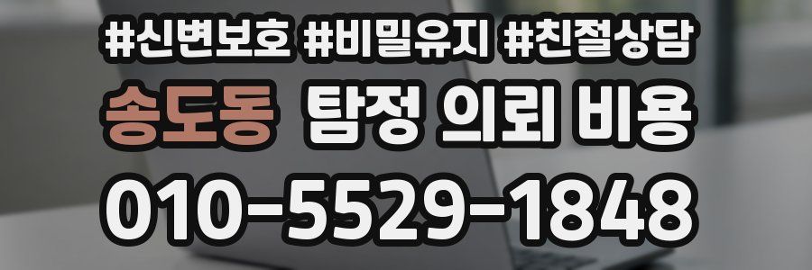 송도동 탐정 의뢰 비용