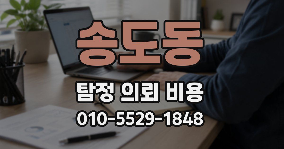 송도동 탐정 의뢰 비용