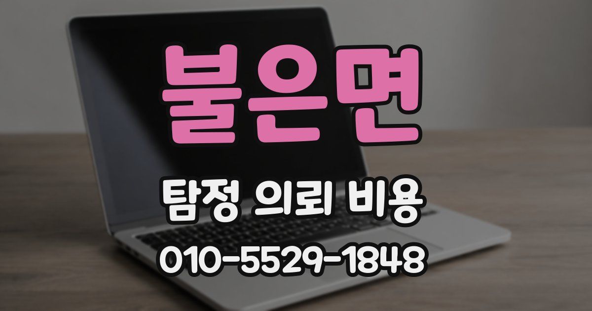 불은면 탐정 의뢰 비용