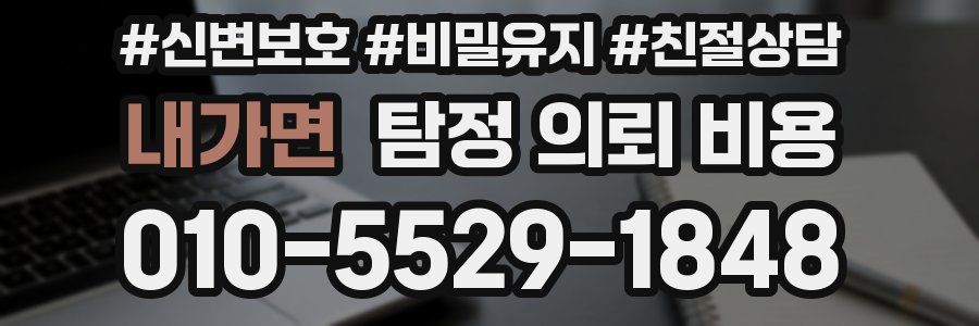 내가면 탐정 의뢰 비용