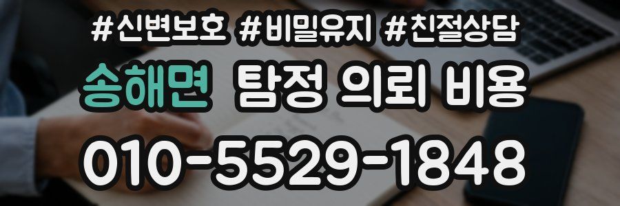 송해면 탐정 의뢰 비용