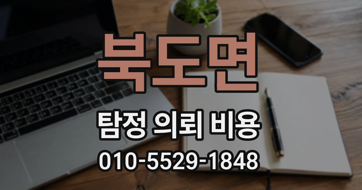 북도면 탐정 의뢰 비용