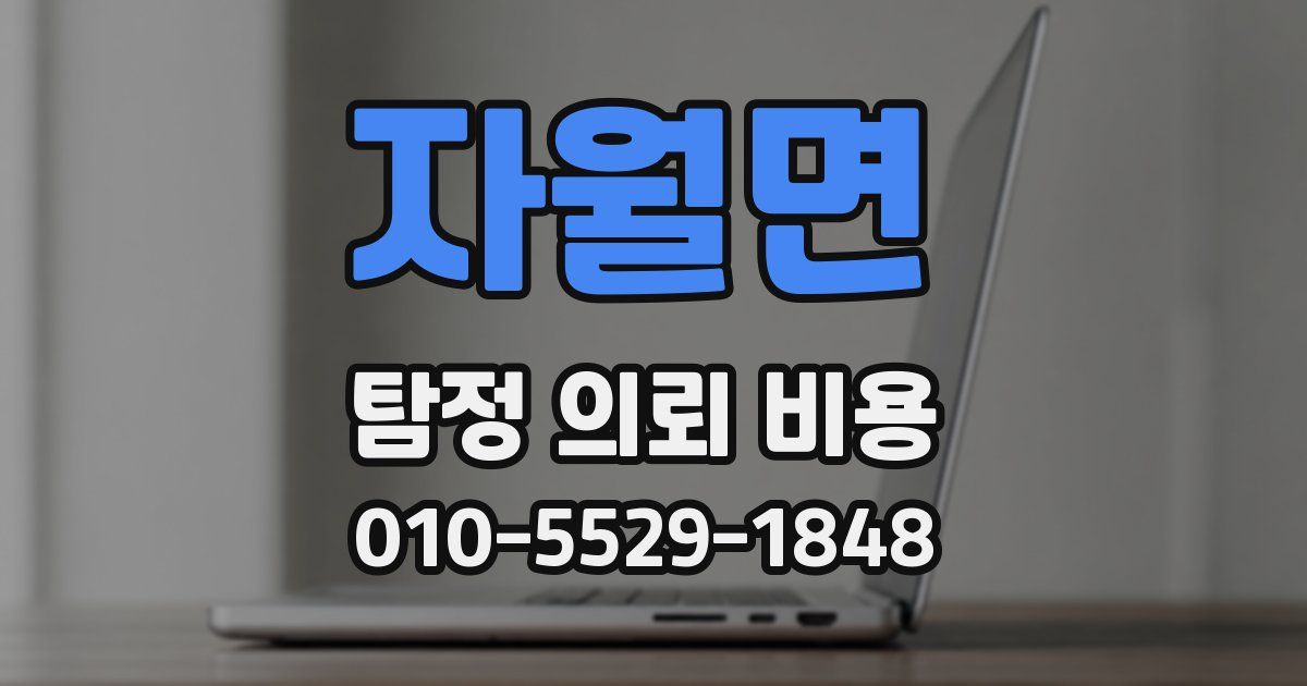 자월면 탐정 의뢰 비용