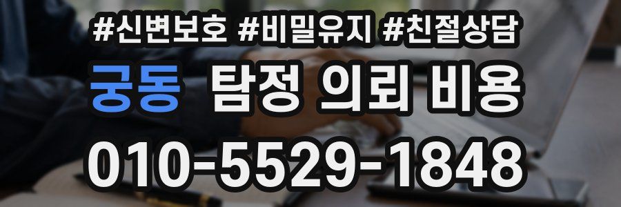 궁동 탐정 의뢰 비용