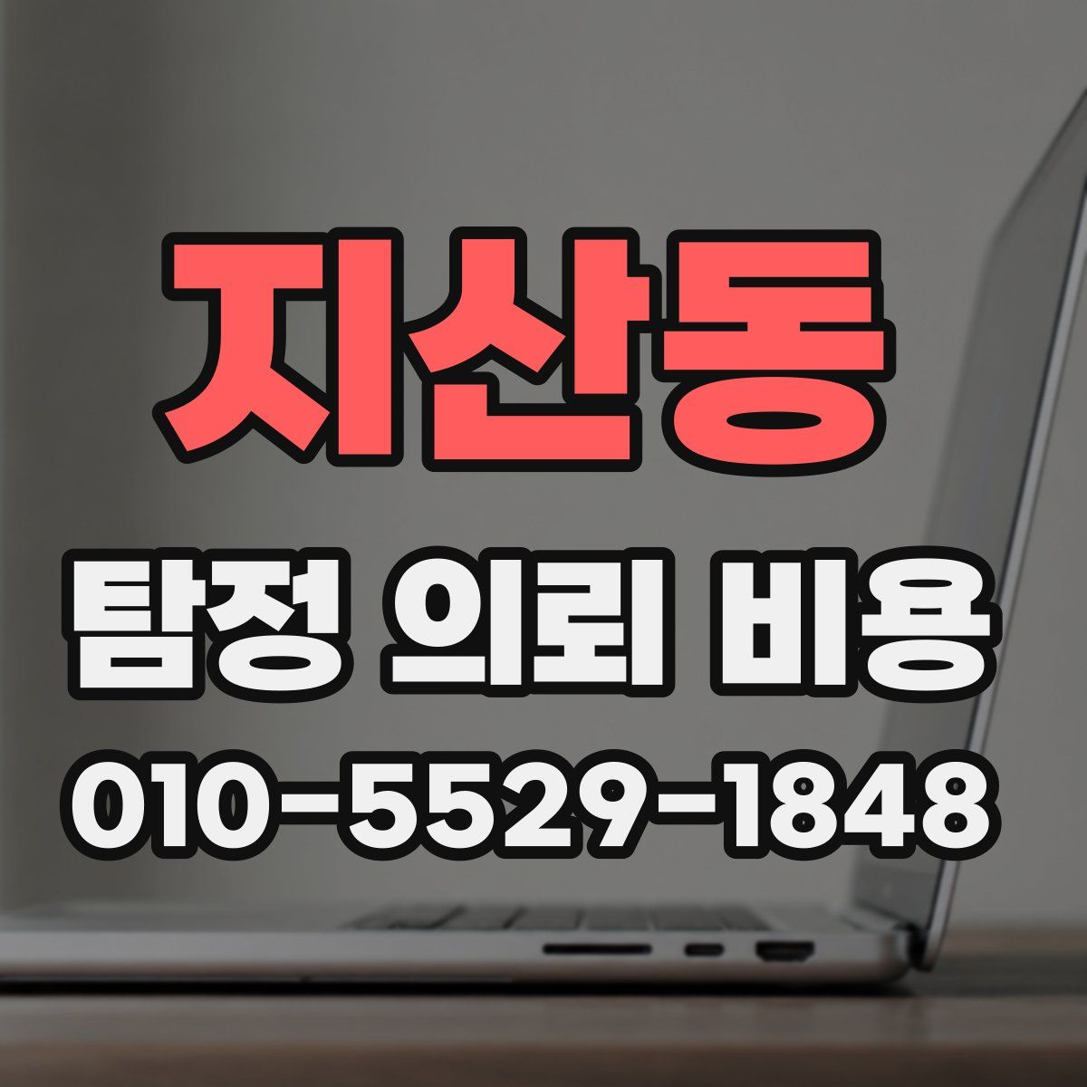 지산동 탐정 의뢰 비용