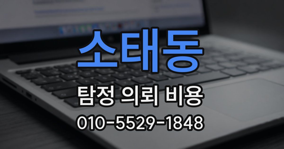 소태동 탐정 의뢰 비용