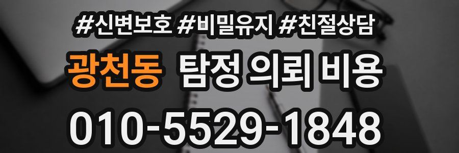 광천동 탐정 의뢰 비용