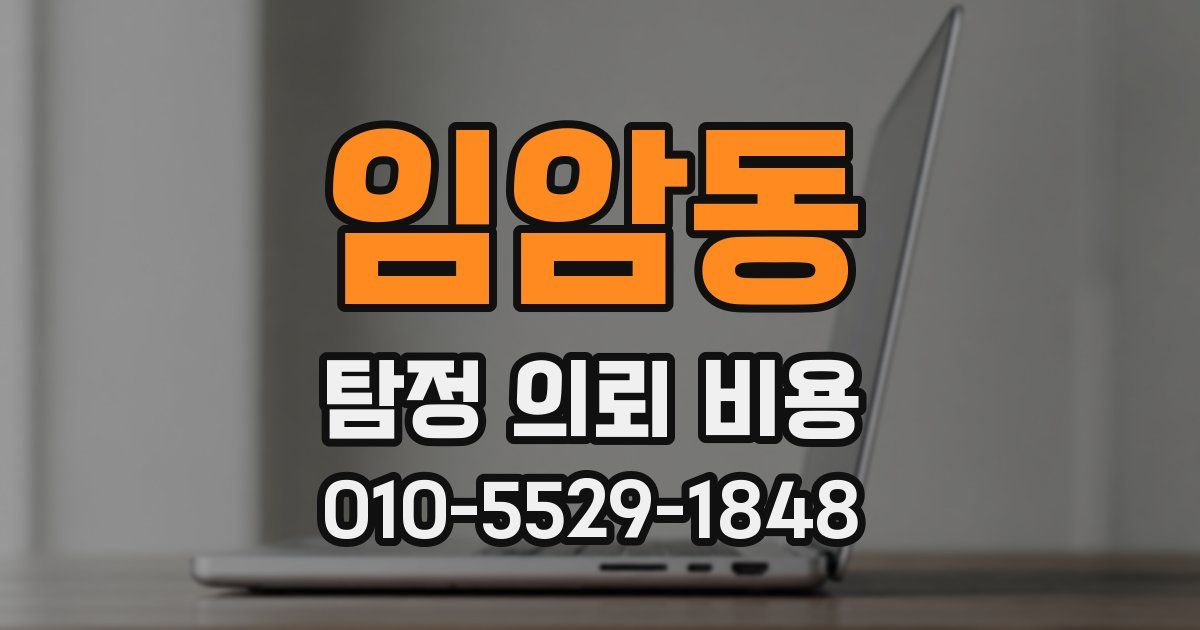 임암동 탐정 의뢰 비용
