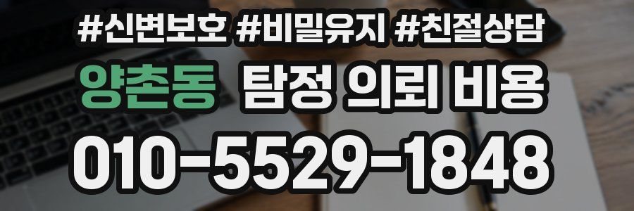 양촌동 탐정 의뢰 비용