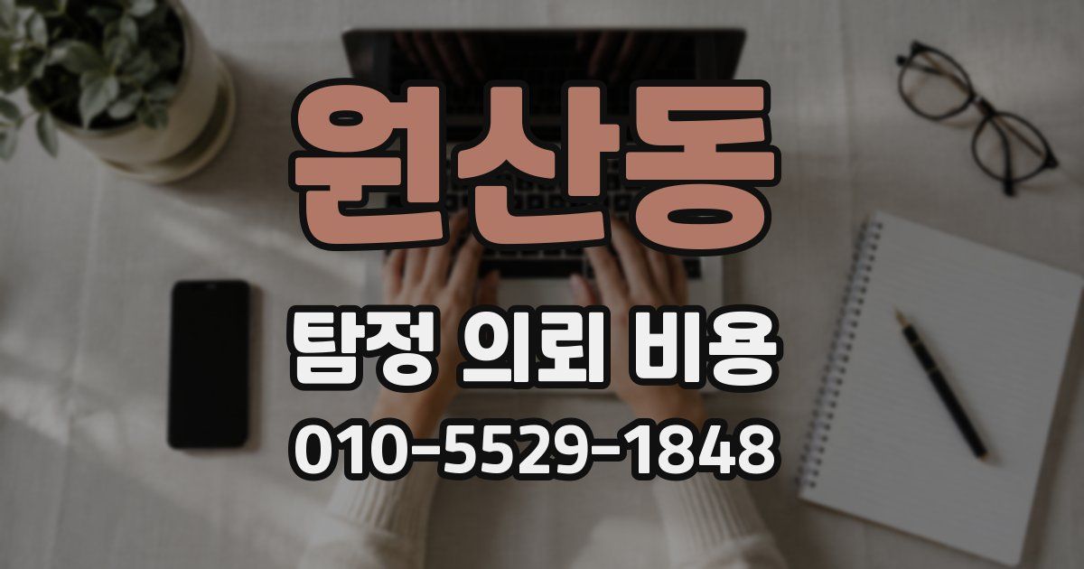 원산동 탐정 의뢰 비용