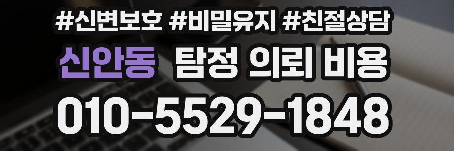 신안동 탐정 의뢰 비용
