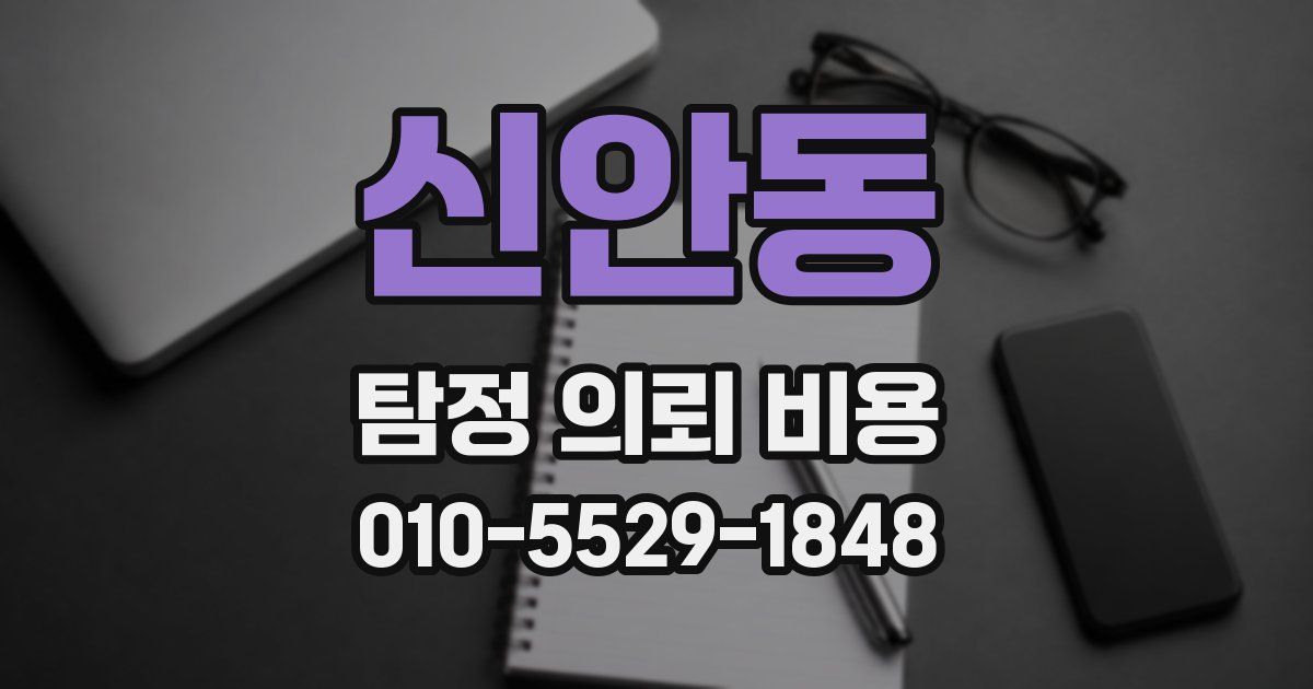 신안동 탐정 의뢰 비용