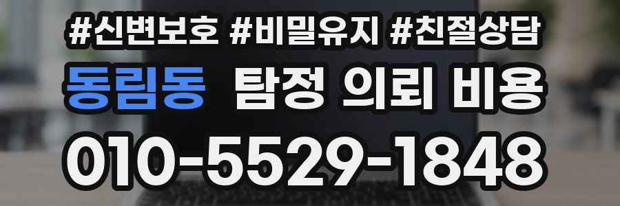 동림동 탐정 의뢰 비용