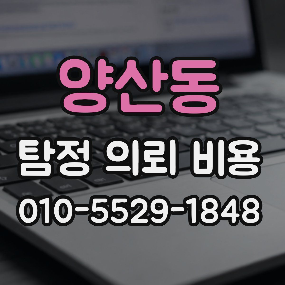 양산동 탐정 의뢰 비용