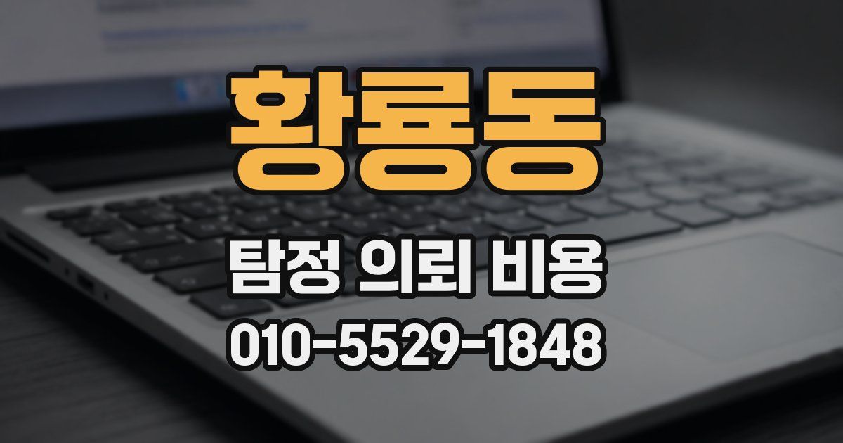 황룡동 탐정 의뢰 비용