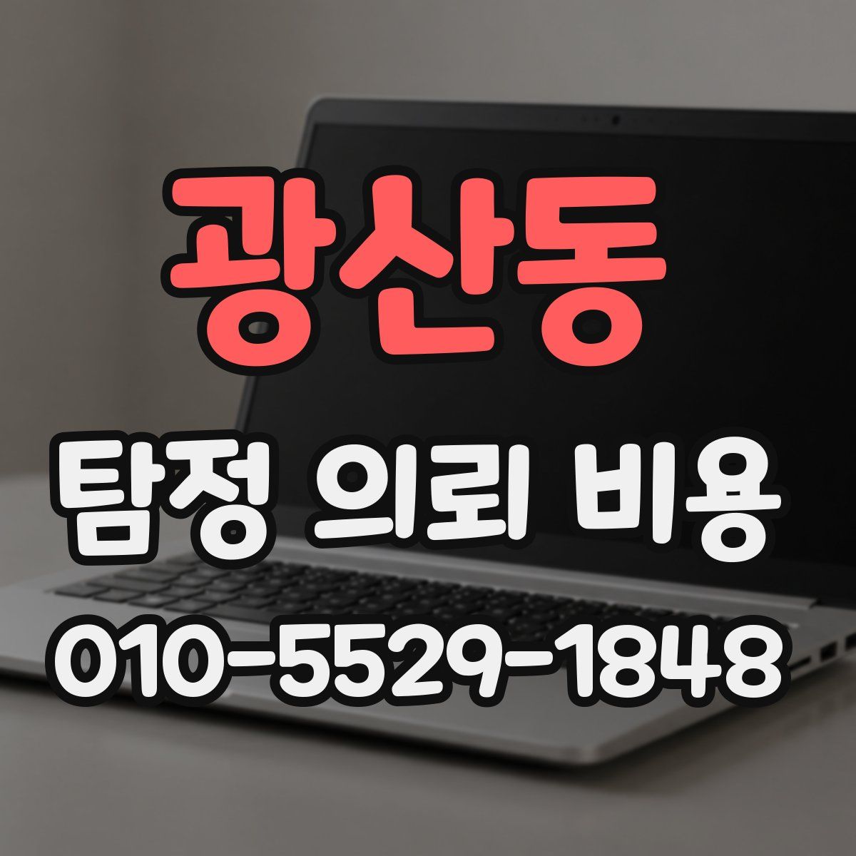 광산동 탐정 의뢰 비용
