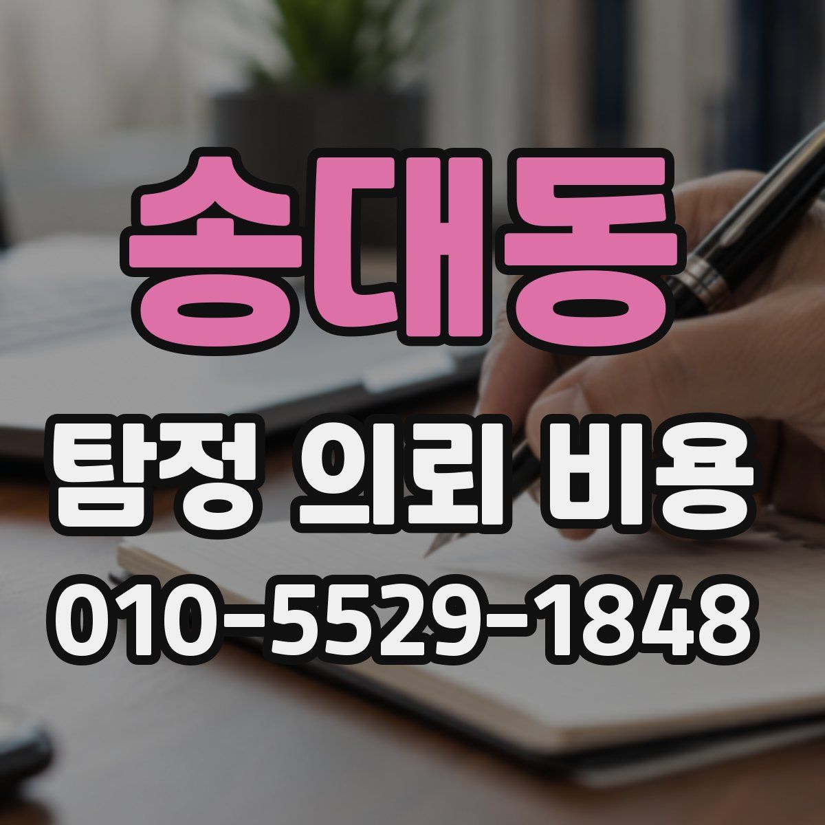송대동 탐정 의뢰 비용